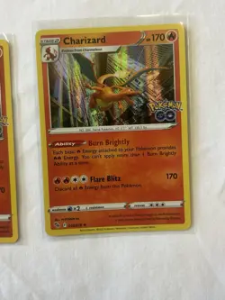 Pokemon Go Charizard Card Lot Of 3. Radiant, Reg Holo, And Reverse Holo. - Image 4