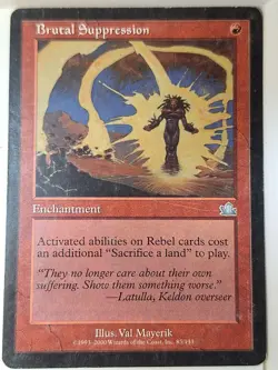 Brutal Suppression - Prophecy - Magic the Gathering MTG Nice! - Image 1