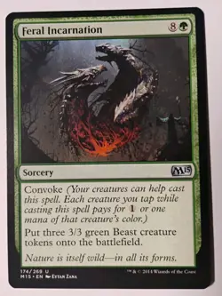 Feral Incarnation MTG, Magic 2015 (M15), Uncommon - Image 1