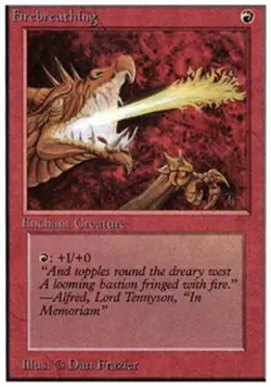 Firebreathing - Medium Play MTG Unlimited - Image 1