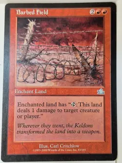 Barbed Field - Prophecy - Magic the Gathering MTG Nice! - Image 1
