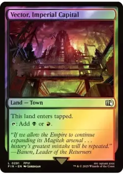 Vector, Imperial Capital Final Fantasy MTG Magic Land Town Foil - Image 1