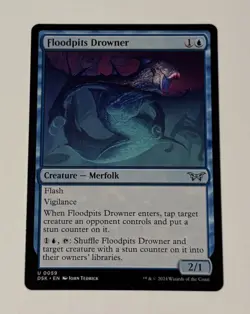 MTG Floodpits Drowner- Duskmourn: House of Horror LP - Image 1