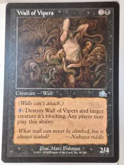 Wall of Vipers - Prophecy - Magic the Gathering MTG Nice! - Image 1