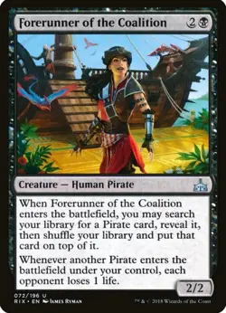 X 1 Forerunner of the Coalition NM Rivals of Ixalan 072 MTG Magic The Gathering - Image 1