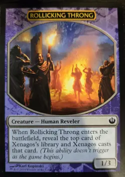 Magic the Gathering MTG Rollicking Throng Defeat A God - Image 1