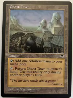 Magic: The Gathering MTG Ghost Town -Land -Tempest 1997 - Near-Mint/NM✅ English - Image 1