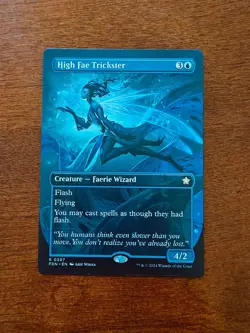 MTG High Fae Trickster - Borderless, NM, English Foundations - Image 1