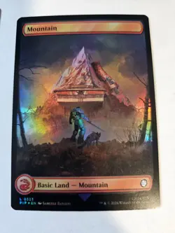 MTG - Mountain Full Art FOIL 323 - Universes Beyond: Fallout - Image 1
