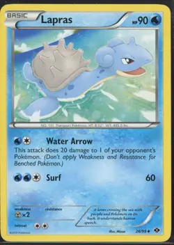 Lapras 26/99 Uncommon Next Destinies Pokemon NM - Image 2