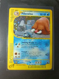 Pokemon TCG Piloswine Skyridge H22 Holo Holo Rare Yuka Mori - Image 1
