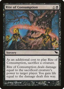 Rite of Consumption Shadowmoor Magic The Gathering MTG Card - Image 1