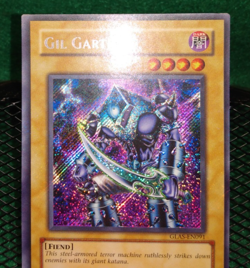 Yugioh! - Gil Garth GLAS-EN091 - Unlimited Secret Rare - Foil Line Bleed ERROR! - Image 2