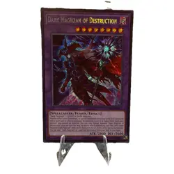 Konami Yu-Gi-Oh! Dark Magician of Destruction MZMU-EN011 Secret Rare Foil 1st - Image 1