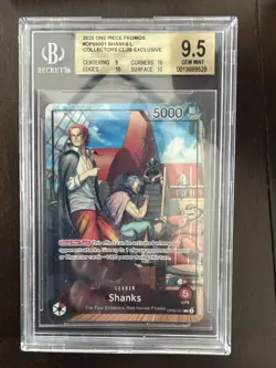 BGS 9.5 Shanks L (PSA Magazine) 2025 One Piece Promos #OP09-001 - Image 1