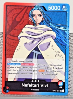 OP04-001 Nefeltari Vivi (001) Leader - Kingdoms of Intrigue One Piece CCG - Image 2