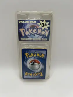 Vintage Sealed Pokemon Cards Value Pak Beckett Guaranteed Holofoil WOTC Era NOS - Image 1