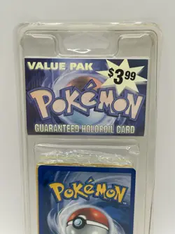Vintage Sealed Pokemon Cards Value Pak Beckett Guaranteed Holofoil WOTC Era NOS - Image 3