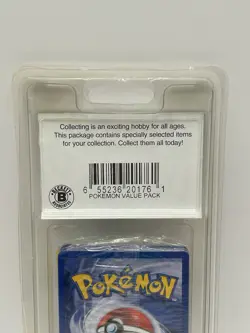Vintage Sealed Pokemon Cards Value Pak Beckett Guaranteed Holofoil WOTC Era NOS - Image 5