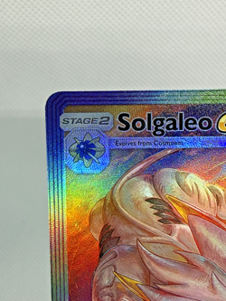 Solgaleo EX Fan Art Rainbow Holo Pokemon Card NM - Image 3