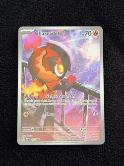 Pokemon Charcadet MEP 022 Holo Gather Strength 70 HP Basic Flame Card English - Image 1
