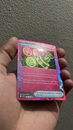 Pokemon Unfair Stamp 165/167 Sv06 Ace SPEC Rare Full Art Holo Card - Image 3