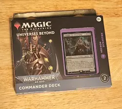 Magic the Gathering: Warhammer 40k Commander Deck Necron Dynasties Sealed - Image 1
