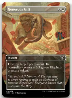 Generous Gift (Borderless) #624 (NM) Commander Masters CMM Magic MTG - Image 1