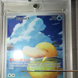 The Pokemon Company Psyduck 226/217 SV Stellar Crown Illustration Rare Holo FA - Image 4
