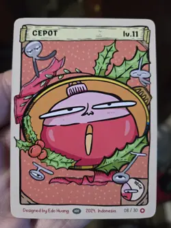 Cepot (Electrode) 08/30 - Pokkedo Holiday/Christmas v2 - Pokemon Fan Art Nice - Image 1