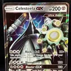 POKEMON BLACK STAR PROMO CELESTEELA GX SM67 HOLO FOIL - Image 3