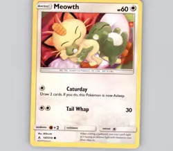 Meowth 147/214 C Unbroken Bonds NM Pokemon - Image 1
