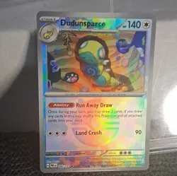 Pokemon TCG Dudunsparce 080/131 Sv Prismatic Evolutions Rare Holo Poke Ball - Image 1