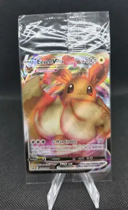 SEALED Eevee VMAX SWSH087 Black Star Promo Full Art Holo Pokemon TCG 2021 - Image 1