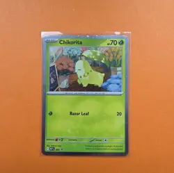 Pokemon TCG Chikorita Black Star Promo MEPI 069 Holo Rare - Image 1