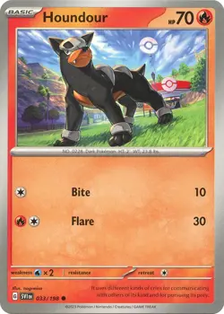 Houndour - 033/198 Reverse Holofoil Common SV01: Scarlet & Violet Base Set 03... - Image 1