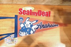 Pokemon World Championships 2025 Anaheim Worlds Pikachu Flag Pennant Banner NEW - Image 1