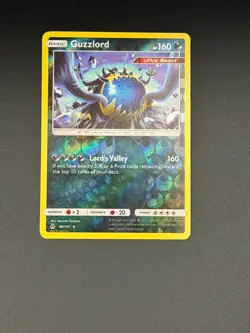 Pokemon Guzzlord Reverse Holo Holo Rare SM - Forbidden Light 80/131 NM - Image 1