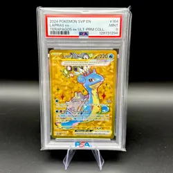 2024 Pokemon SVP EN-SV Black Star Promo #164 Lapras EX Terapagos EX PSA 9 Mint - Image 1