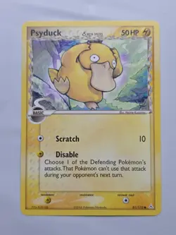 Pokemon TCG Psyduck 81/110 Holon Phantoms Delta Species (Normal) - Image 1