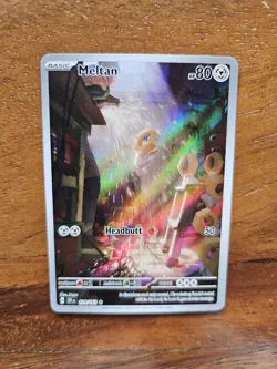 Meltan 179/162 Pokemon TCG Temporal Forces Illustration Rare Gold Star - Image 3