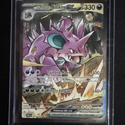 Pokemon TCG Team Rockets Nidoking EX 233/182 Destined Rivals - Image 1