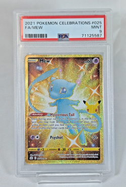 2021 Pokemon SWSH Celebrations Mew #025/025 Graded PSA 9 MINT - Image 1