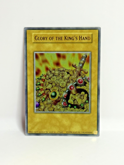 Yu-Gi-Oh Glory of the King's Hand Gold Rare Promo Non-Playable TCG - Image 1