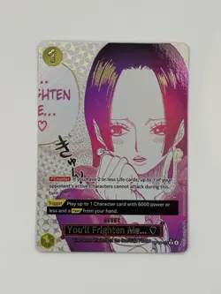 You’ll Frighten Me… Alt Art OP14-118 | One Piece TCG OP14 The Azure Sea’s Seven - Image 1