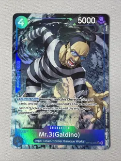 One Piece OP16 - Time of Battle - Mr.3 (Gadino) - Alt Art #056 - Image 1
