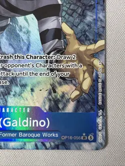 One Piece OP16 - Time of Battle - Mr.3 (Gadino) - Alt Art #056 - Image 4