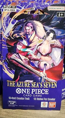 One Piece TCG: The Azure Sea's Seven Sleeved Booster OP-14 English - Lot of 15 - Image 2