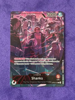One Piece TCG Shanks OP09-001 Leader Alt Art One Piece 2nd Anniversary English - Image 2