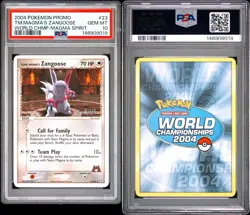 Team Magma’s Zangoose 23/95 World Championships 2004 Card PSA 10 POP 6 - Image 3